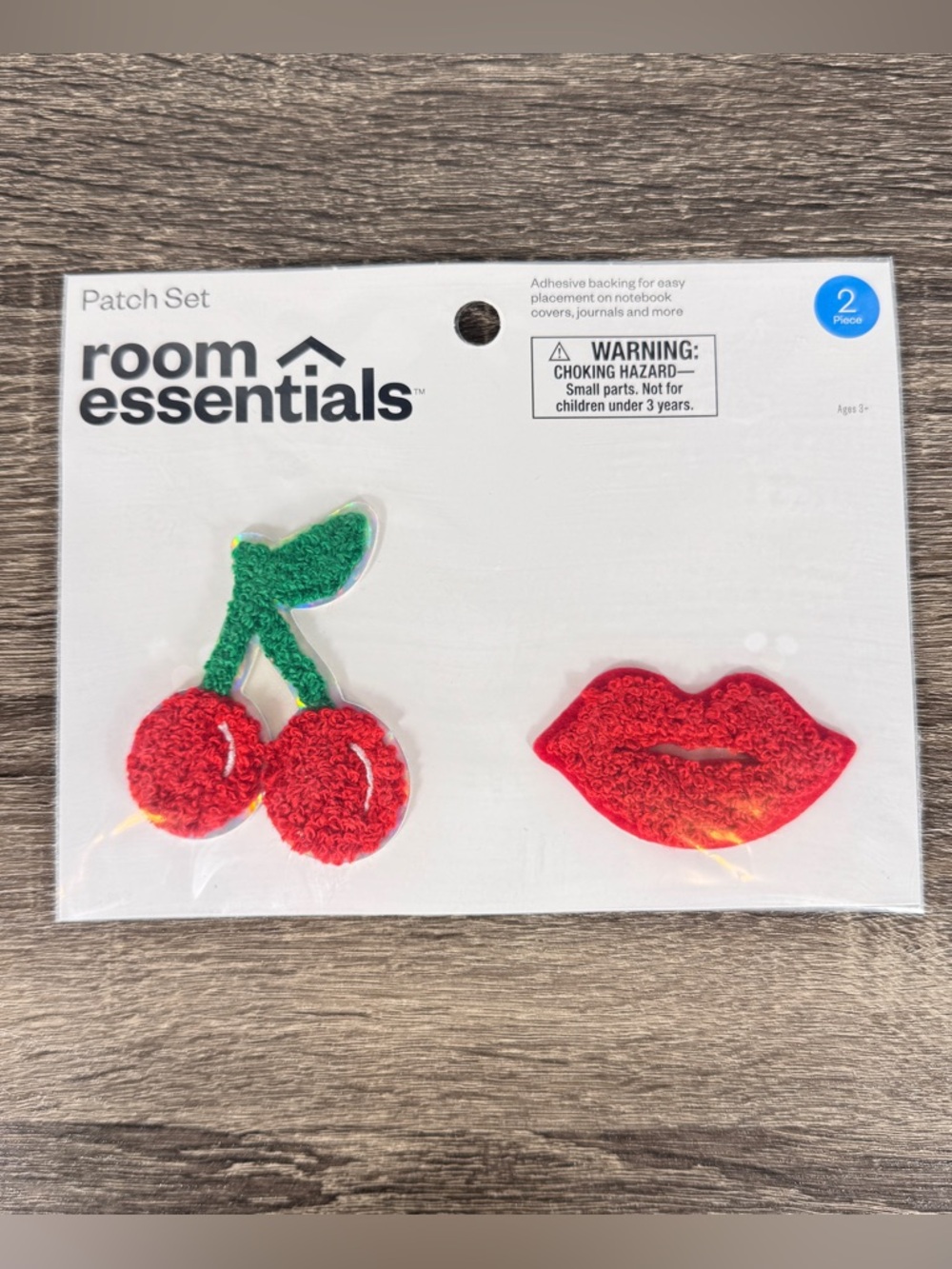 NEW Room Essentials Cherry and Lips Patch Set